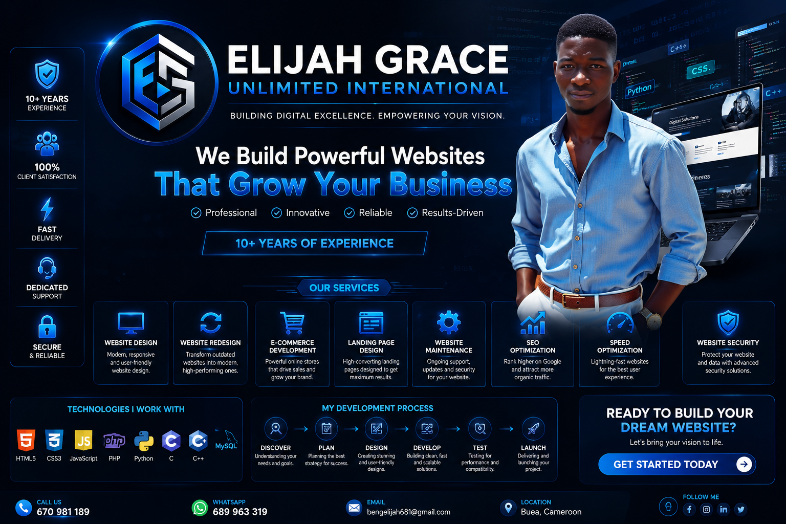 Elijah Grace Unlimited International — Professional Web Development